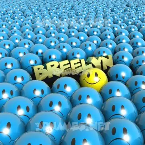 breelyn in Special Smileys style - 3D name wallpaper