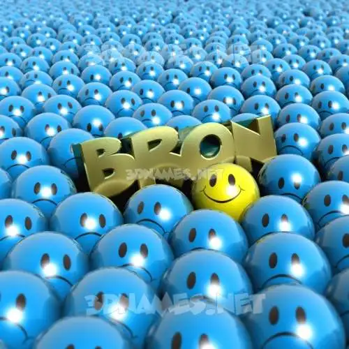 bron in Special Smileys style - 3D name wallpaper bron in Special Smileys style - 3D name wallpaper