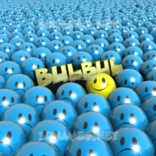 bulbul in Special Smileys style - 3D name wallpaper