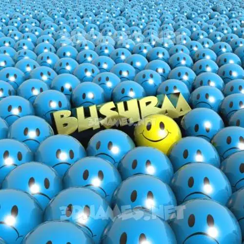 bushraa in Special Smileys style - 3D name wallpaper