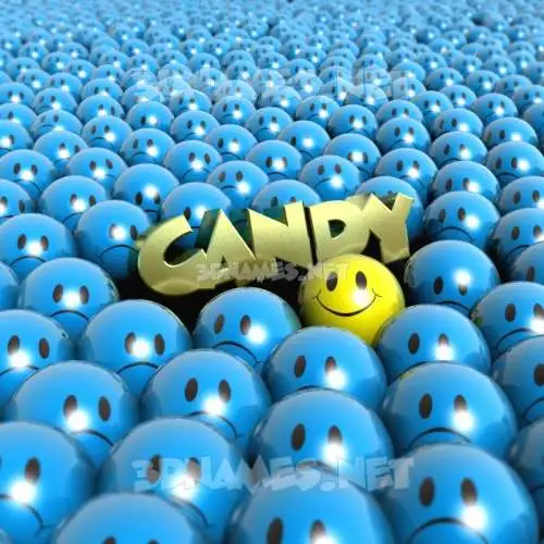 candy in Special Smileys style - 3D name wallpaper candy in Special Smileys style - 3D name wallpaper