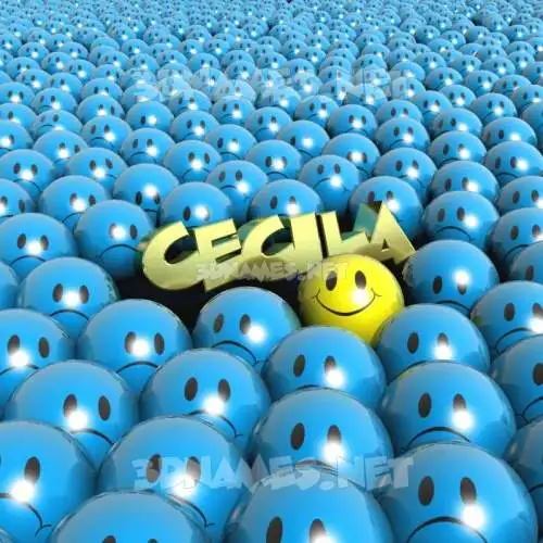 cecila in Special Smileys style - 3D name wallpaper