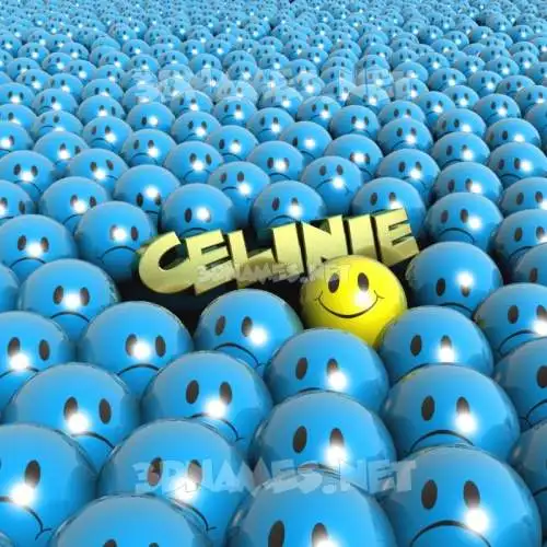 celinie in Special Smileys style - 3D name wallpaper
