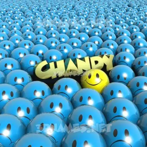 chandy in Special Smileys style - 3D name wallpaper