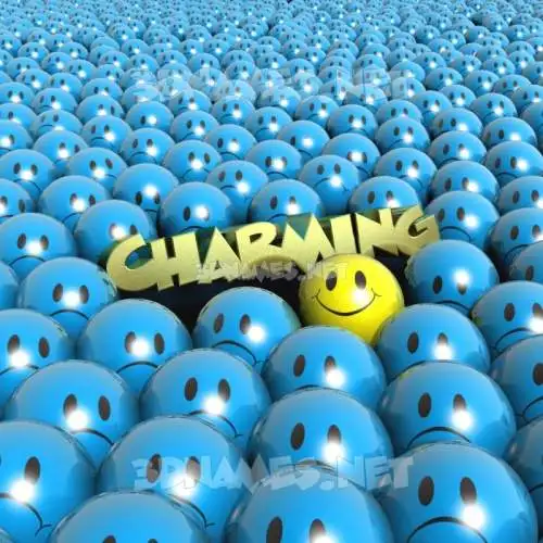 charming in Special Smileys style - 3D name wallpaper charming in Special Smileys style - 3D name wallpaper