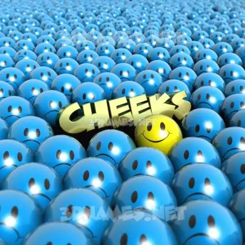 cheeks in Special Smileys style - 3D name wallpaper cheeks in Special Smileys style - 3D name wallpaper