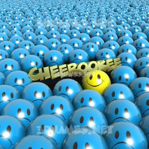 cheerookee in Special Smileys style - 3D name wallpaper