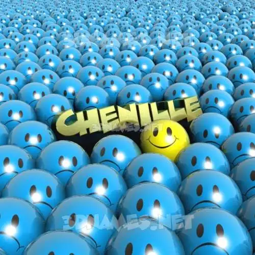 chenille in Special Smileys style - 3D name wallpaper