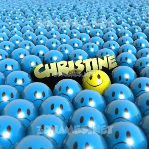 christine in Special Smileys style - 3D name wallpaper christine in Special Smileys style - 3D name wallpaper