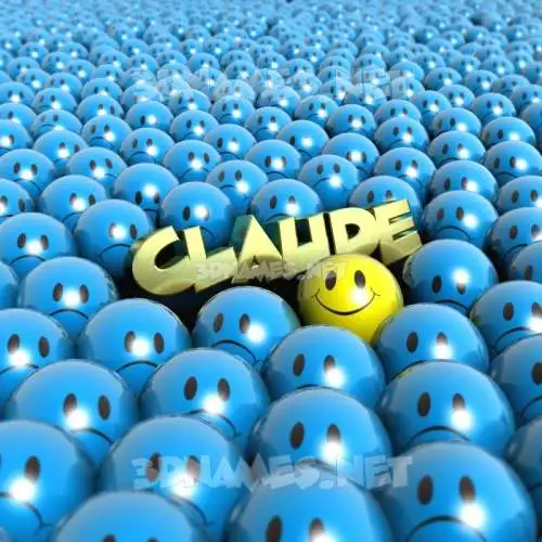 claude in Special Smileys style - 3D name wallpaper claude in Special Smileys style - 3D name wallpaper