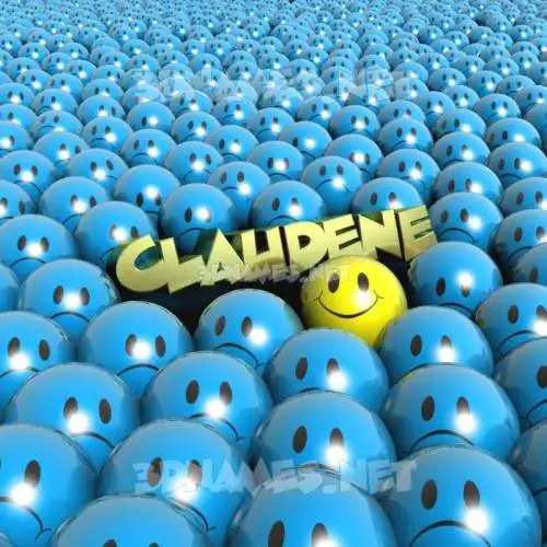 claudene in Special Smileys style - 3D name wallpaper claudene in Special Smileys style - 3D name wallpaper