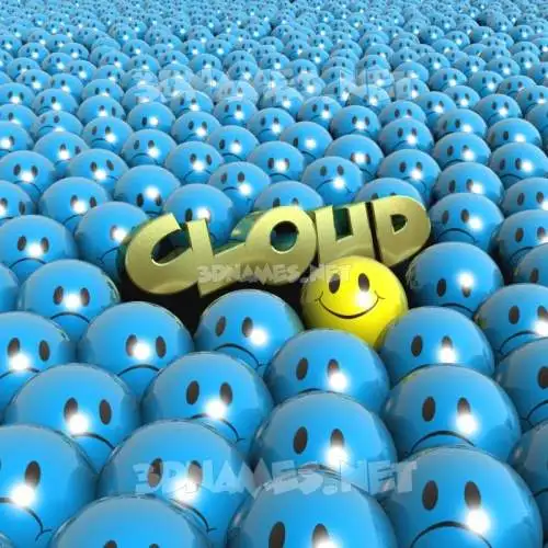cloud in Special Smileys style - 3D name wallpaper
