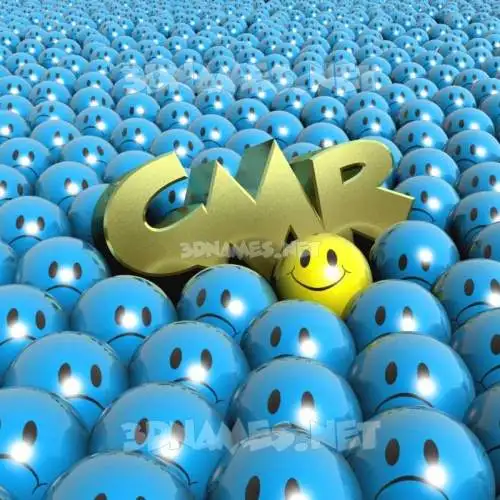 cmr in Special Smileys style - 3D name wallpaper