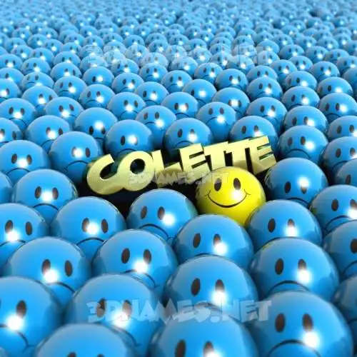 colette in Special Smileys style - 3D name wallpaper