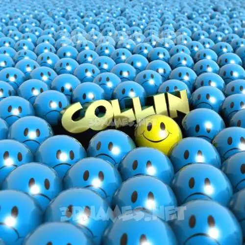 collin in Special Smileys style - 3D name wallpaper