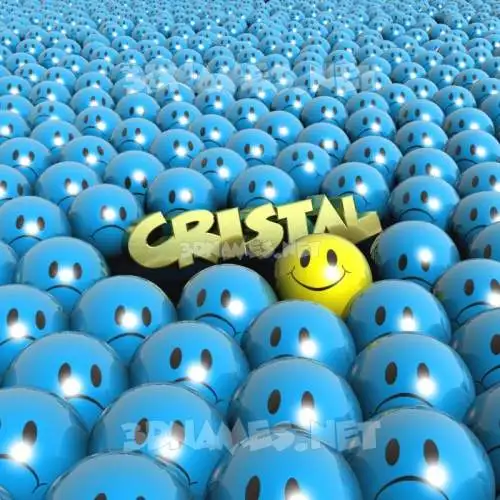 cristal in Special Smileys style - 3D name wallpaper cristal in Special Smileys style - 3D name wallpaper