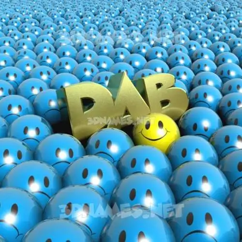 dab in Special Smileys style - 3D name wallpaper dab in Special Smileys style - 3D name wallpaper
