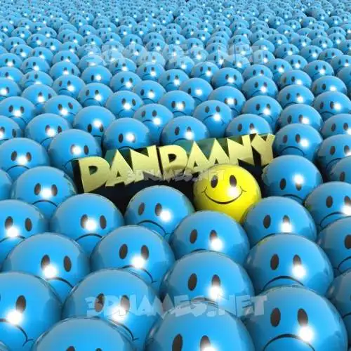 dandaany in Special Smileys style - 3D name wallpaper