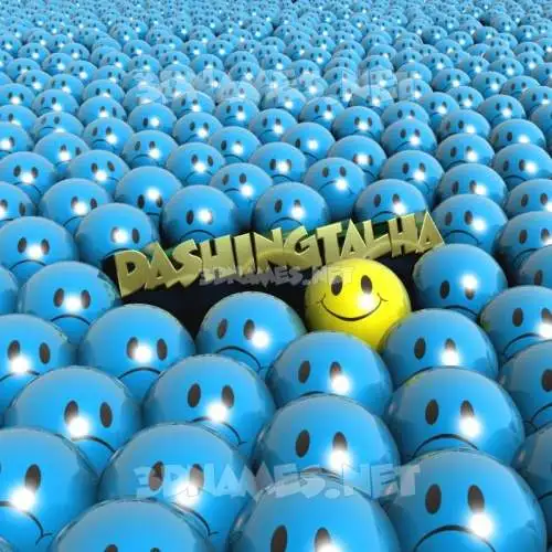 dashingtalha in Special Smileys style - 3D name wallpaper