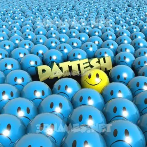 dattesh in Special Smileys style - 3D name wallpaper