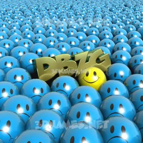 dbzg in Special Smileys style - 3D name wallpaper