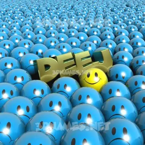 deej in Special Smileys style - 3D name wallpaper