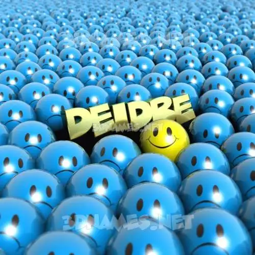 deidre in Special Smileys style - 3D name wallpaper