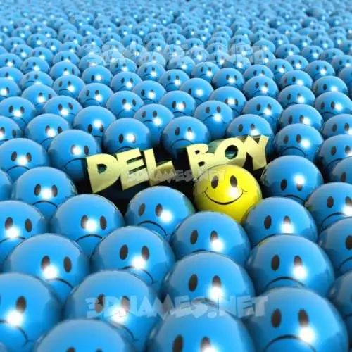 del boy in Special Smileys style - 3D name wallpaper del boy in Special Smileys style - 3D name wallpaper