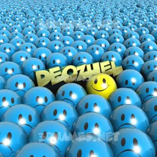 deozhel in Special Smileys style - 3D name wallpaper