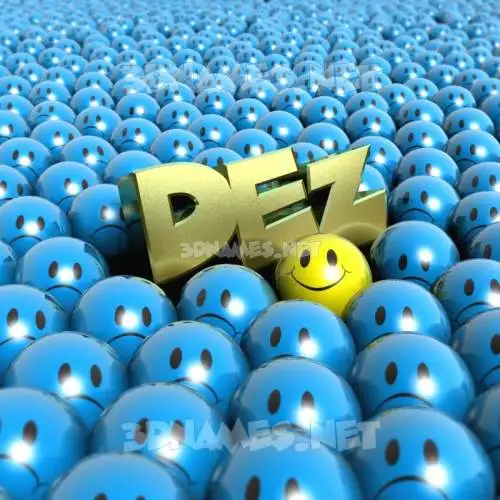 dez in Special Smileys style - 3D name wallpaper dez in Special Smileys style - 3D name wallpaper