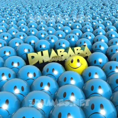 dhababa in Special Smileys style - 3D name wallpaper dhababa in Special Smileys style - 3D name wallpaper