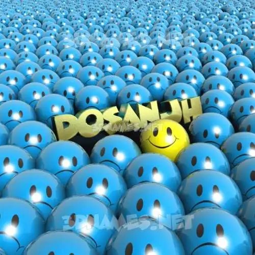dosanjh in Special Smileys style - 3D name wallpaper