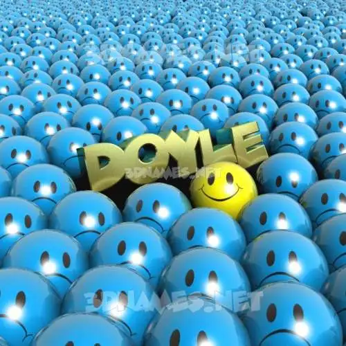 doyle in Special Smileys style - 3D name wallpaper