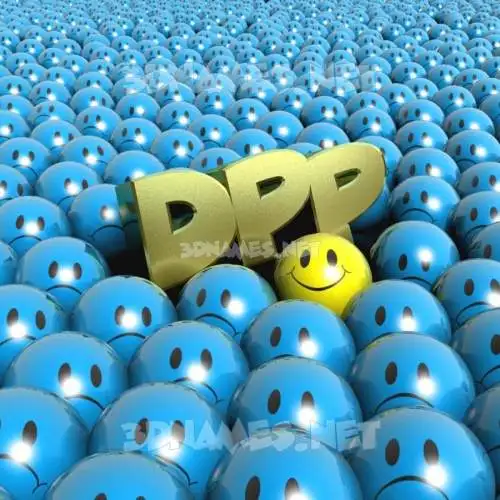 dpp in Special Smileys style - 3D name wallpaper