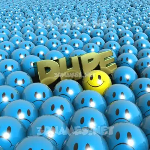 dupe in Special Smileys style - 3D name wallpaper