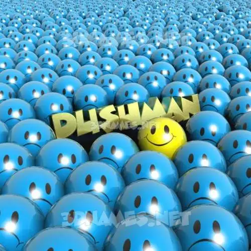 dushman in Special Smileys style - 3D name wallpaper dushman in Special Smileys style - 3D name wallpaper