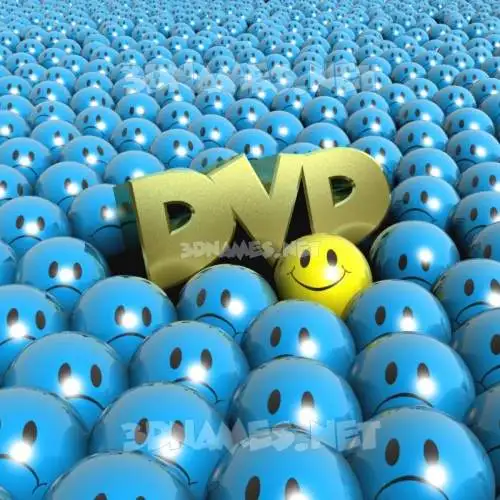 dvd in Special Smileys style - 3D name wallpaper