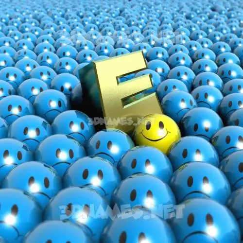 e in Special Smileys style - 3D name wallpaper e in Special Smileys style - 3D name wallpaper