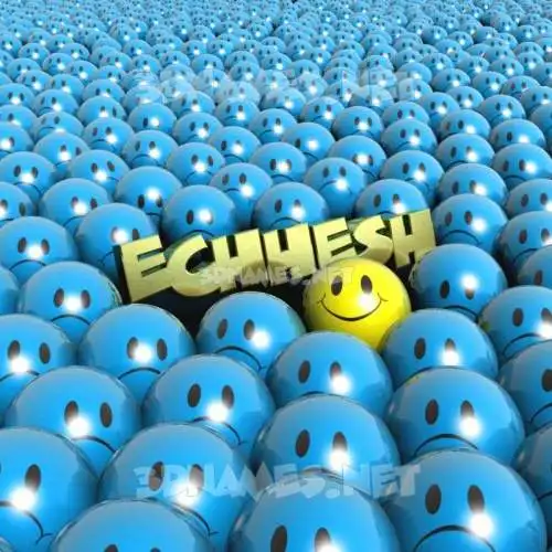 echhesh in Special Smileys style - 3D name wallpaper