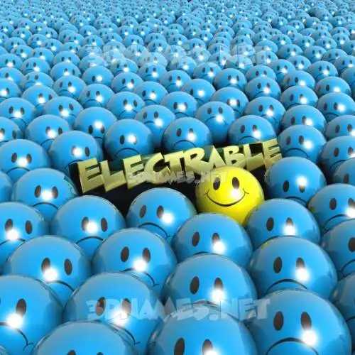 electrable in Special Smileys style - 3D name wallpaper