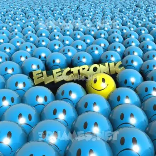 electronic in Special Smileys style - 3D name wallpaper electronic in Special Smileys style - 3D name wallpaper