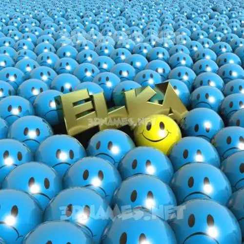 elka in Special Smileys style - 3D name wallpaper elka in Special Smileys style - 3D name wallpaper