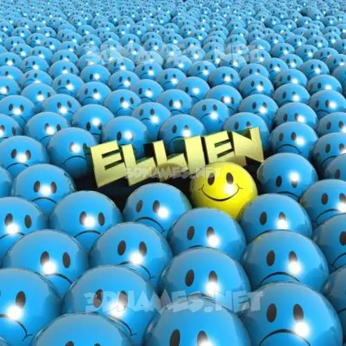 ellien in Special Smileys style - 3D name wallpaper ellien in Special Smileys style - 3D name wallpaper