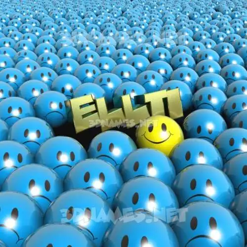 ellti in Special Smileys style - 3D name wallpaper