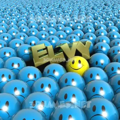 elvy in Special Smileys style - 3D name wallpaper