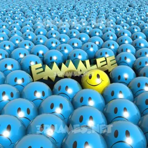 emmalee in Special Smileys style - 3D name wallpaper