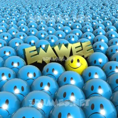 emwee in Special Smileys style - 3D name wallpaper