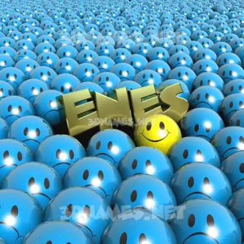 enes in Special Smileys style - 3D name wallpaper