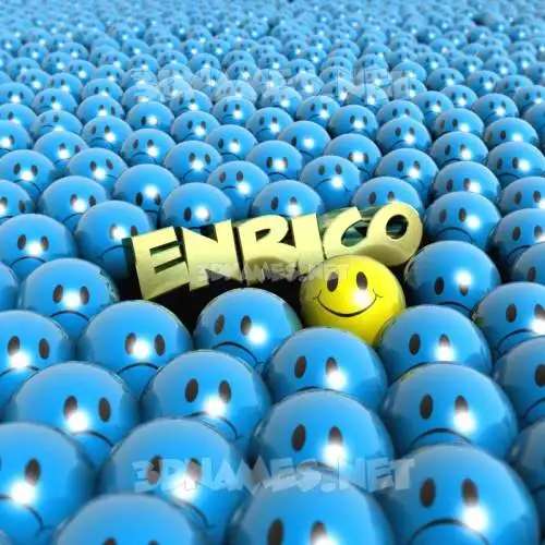 enrico in Special Smileys style - 3D name wallpaper enrico in Special Smileys style - 3D name wallpaper