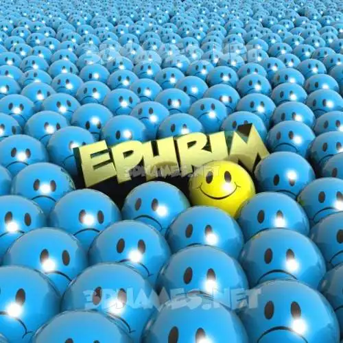 ephrim in Special Smileys style - 3D name wallpaper